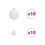 Árbol de Navidad artificial con ramas articuladas 210 cm PVC