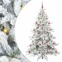 Árbol de Navidad artificial con ramas articuladas 210 cm PVC