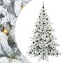 Árbol de Navidad artificial con ramas articuladas 210 cm PVC