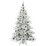 Árbol de Navidad artificial con ramas articuladas 210 cm PVC