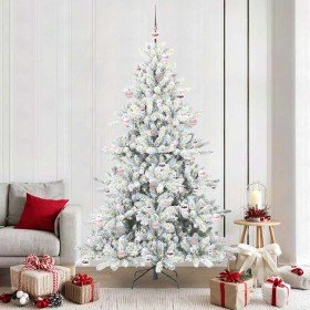 Árbol de Navidad artificial con ramas articuladas 210 cm PVC