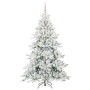 Árbol de Navidad artificial con ramas articuladas 210 cm PVC