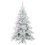 Árbol de Navidad artificial con ramas articuladas 210 cm PVC