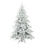 Árbol de Navidad artificial con ramas articuladas 210 cm PVC