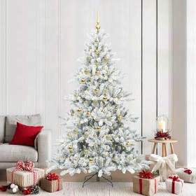 Árbol de Navidad artificial con ramas articuladas 210 cm PVC