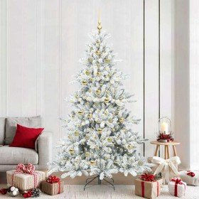 Árbol de Navidad artificial con ramas articuladas 210 cm PVC