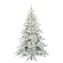 Árbol de Navidad artificial con ramas articuladas 210 cm PVC