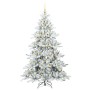 Árbol de Navidad artificial con ramas articuladas 210 cm PVC