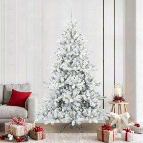 Árbol de Navidad artificial con ramas articuladas 210 cm PVC