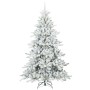 Árbol de Navidad artificial con ramas articuladas 210 cm PVC