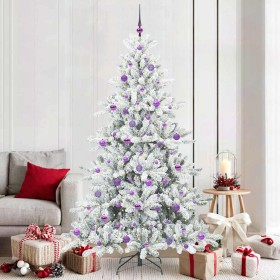 Árbol de Navidad artificial con ramas articuladas 210 cm PVC