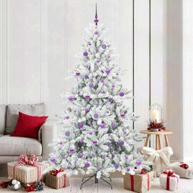 Árbol de Navidad artificial con ramas articuladas 210 cm PVC