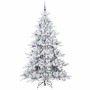 Árbol de Navidad artificial con ramas articuladas 210 cm PVC