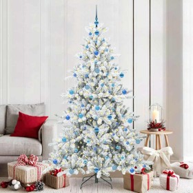 Árbol de Navidad artificial con ramas articuladas 210 cm PVC