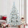 Árbol de Navidad artificial con ramas articuladas 210 cm PVC