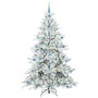 Árbol de Navidad artificial con ramas articuladas 210 cm PVC