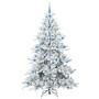 Árbol de Navidad artificial con ramas articuladas 210 cm PVC