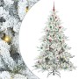 Árbol de Navidad artificial con ramas articuladas 210 cm PVC
