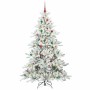 Árbol de Navidad artificial con ramas articuladas 210 cm PVC