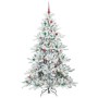 Árbol de Navidad artificial con ramas articuladas 210 cm PVC