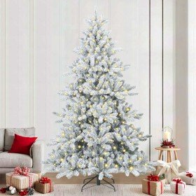 Árbol de Navidad artificial con ramas articuladas 240 cm PVC