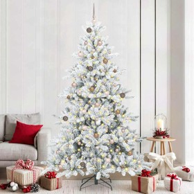 Árbol de Navidad artificial con ramas articuladas 240 cm PVC