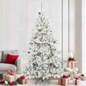 Árbol de Navidad artificial con ramas articuladas 240 cm PVC