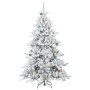 Árbol de Navidad artificial con ramas articuladas 240 cm PVC