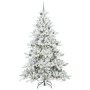 Árbol de Navidad artificial con ramas articuladas 240 cm PVC