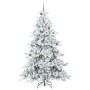 Árbol de Navidad artificial con ramas articuladas 240 cm PVC