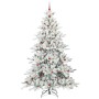 Árbol de Navidad artificial con ramas articuladas 240 cm PVC