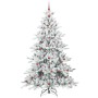 Árbol de Navidad artificial con ramas articuladas 240 cm PVC