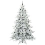 Árbol de Navidad artificial con ramas articuladas 240 cm PVC