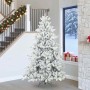 Árbol de Navidad artificial con ramas articuladas 240 cm PVC