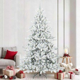 Árbol de Navidad artificial con ramas articuladas 240 cm PVC