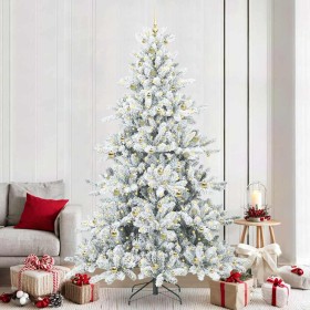 Árbol de Navidad artificial con ramas articuladas 240 cm PVC