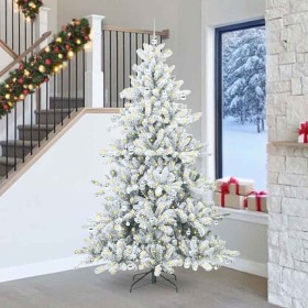 Árbol de Navidad artificial con ramas articuladas 240 cm PVC