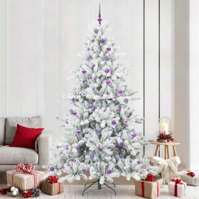 Árbol de Navidad artificial con ramas articuladas 240 cm PVC