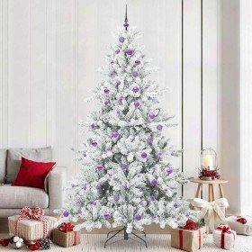 Árbol de Navidad artificial con ramas articuladas 240 cm PVC