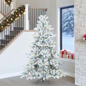 Árbol de Navidad artificial con ramas articuladas 240 cm PVC