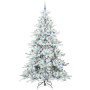 Árbol de Navidad artificial con ramas articuladas 240 cm PVC