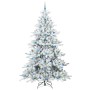 Árbol de Navidad artificial con ramas articuladas 240 cm PVC