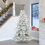 Árbol de Navidad artificial con ramas articuladas 240 cm PVC