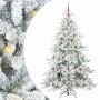 Árbol de Navidad artificial con ramas articuladas 240 cm PVC