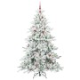 Árbol de Navidad artificial con ramas articuladas 240 cm PVC