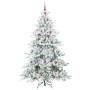 Árbol de Navidad artificial con ramas articuladas 240 cm PVC