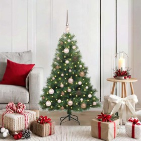 Árbol de Navidad artificial con 150 LED Verde 120 cm PE y PVC