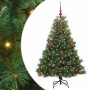 Árbol de Navidad artificial con 150 LED Verde 120 cm PE y PVC