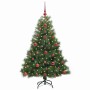 Árbol de Navidad artificial con 150 LED Verde 120 cm PE y PVC