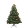 Árbol de Navidad artificial con 150 LED Verde 120 cm PE y PVC
